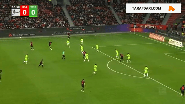 خلاصه بازی بایرلورکوزن 2-0 وولفسبورگ (بوندسلیگا آلمان - 2023/24)