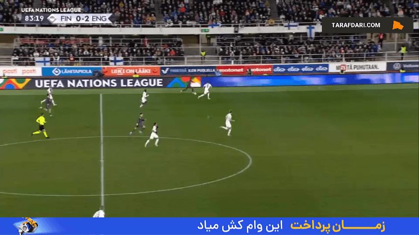 گل دکلان رایس به فنلاند (فنلاند 0-3 انگلیس)