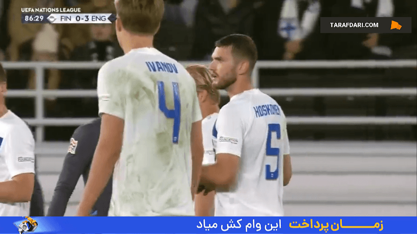 گل آرتو هوسکونن به انگلیس (فنلاند 1-3 انگلیس)