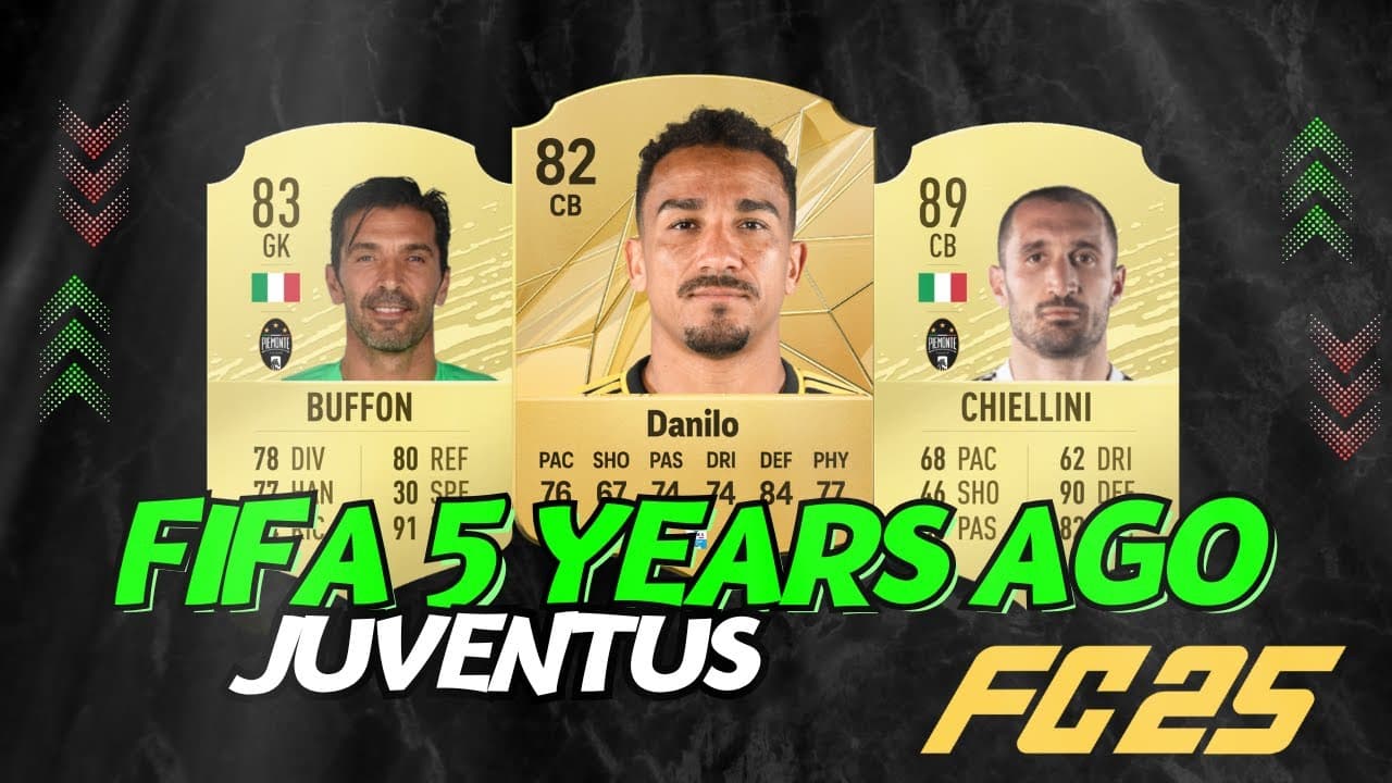 مقایسه ریتینگ بازیکنان یوونتوس FIFA 20 با وضعیت فعلی آن‌ها در FC 25