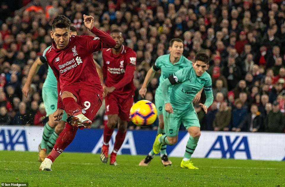 هت‌تریک روبرتو فیرمینو و برتری 5-1 لیورپول مقابل آرسنال در سال 2018