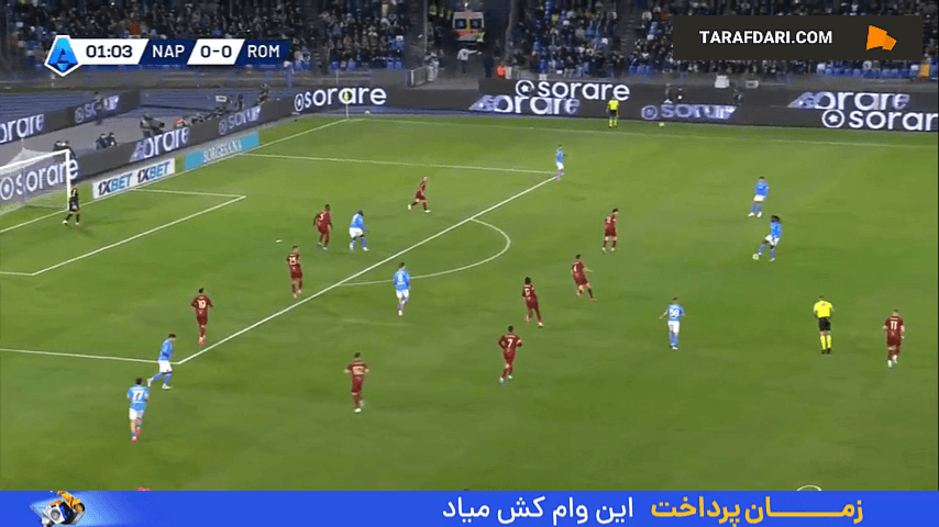 خلاصه بازی ناپولی 1-0 آاس رم (سری آ - 25-2024)