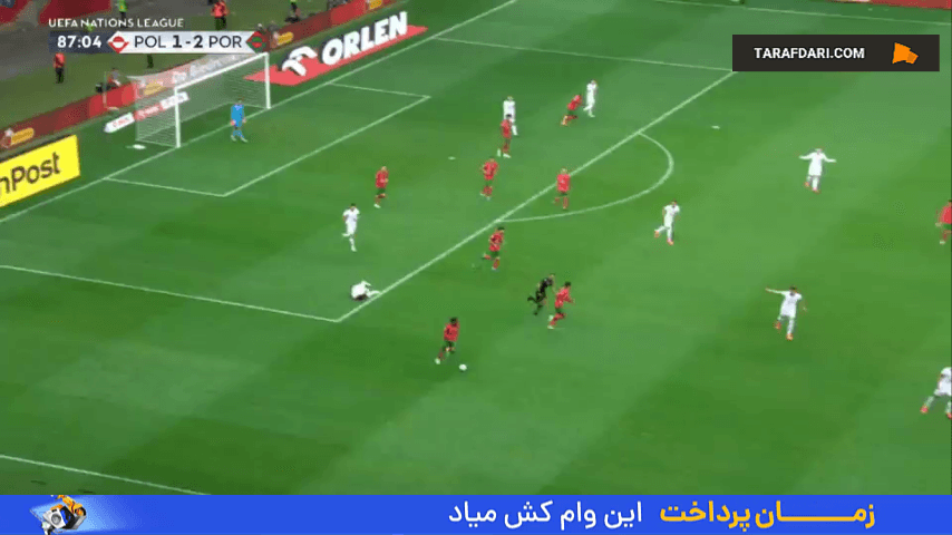 گل به خودی یان بدنارک مقابل پرتغال (لهستان 1-3 پرتغال)
