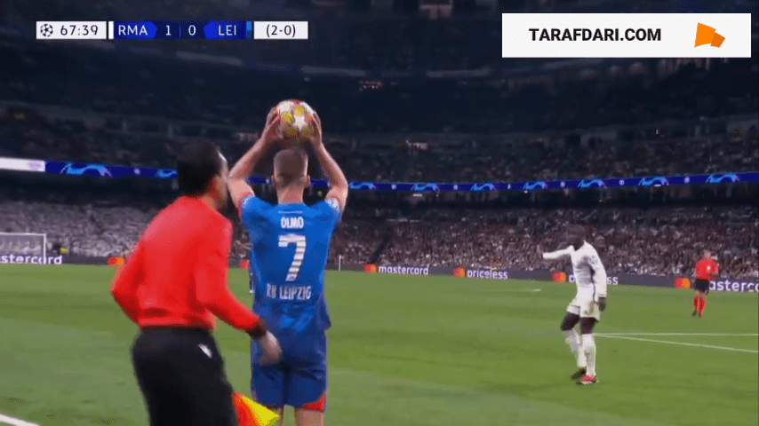 گل ویلی اوربان به رئال مادرید (رئال مادرید 1-1 لایپزیش)