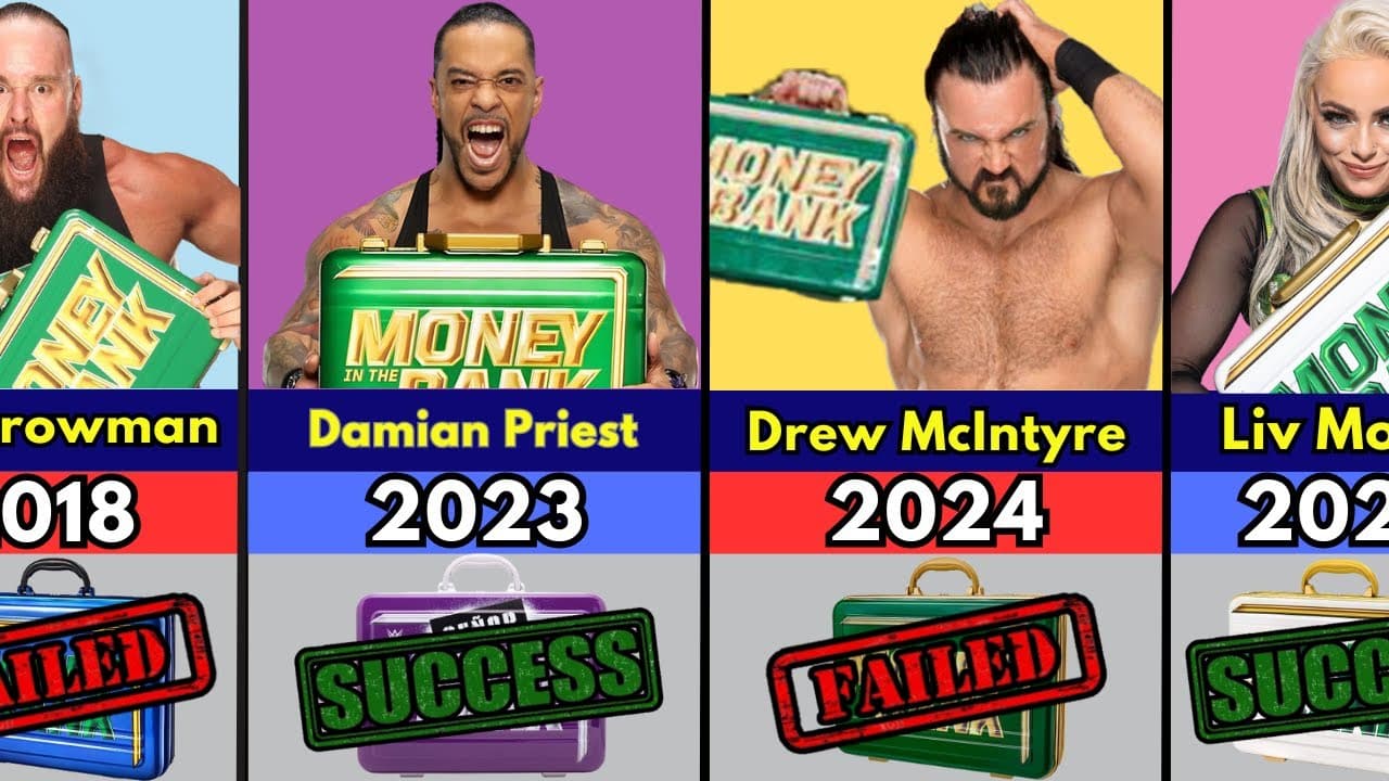 تمام برندگان مانی این د بنک در WWE از سال 2005 تا 2024؛ با حضور جان سینا، سی ام پانک، براک لزنر و رندی اورتون