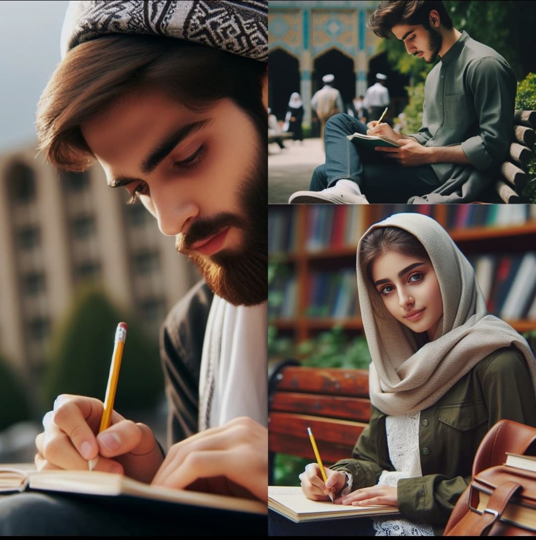 تصویر هوش مصنوعی از یک دانش اموز ایرانی + عکس
