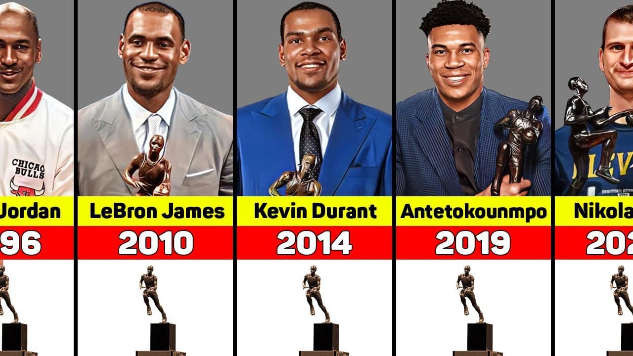 تمام برندگان جایزه MVP در بسکتبال NBA از سال 1956 تا 2024؛ با حضور مایکل جردن، لبران جیمز، کریم عبدالجبار و کوبی برایانت