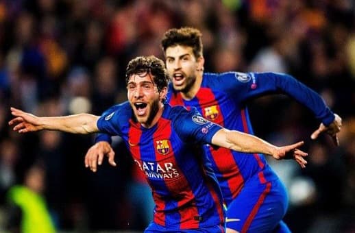 تمجید جرارد پیکه از سرجی روبرتو پس از نمایش درخشان مقابل ناپولی + عکس