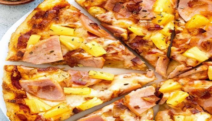 طرز تهیه پیتزا آناناس??(پیتزا هاوایی) با این غذا ایتالیایی ها را حرص دهید.?