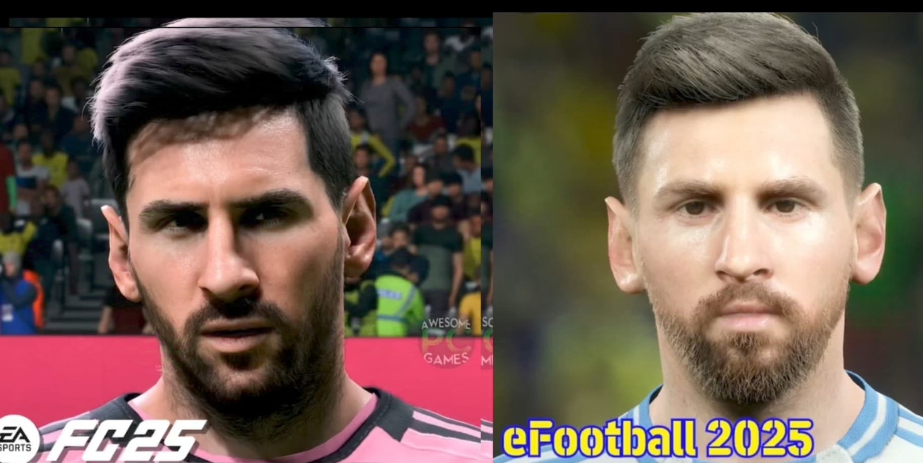 مقایسه چهره بازیکنان در eFootball 25 و FC 25؛ از رونالدو و مسی تا نیمار و امباپه