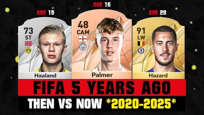 مقایسه ریتینگ بهترین بازیکنان لیگ برتر انگلیس در FIFA 20 و FC 25 با حضور ساکا، پالمر و صلاح