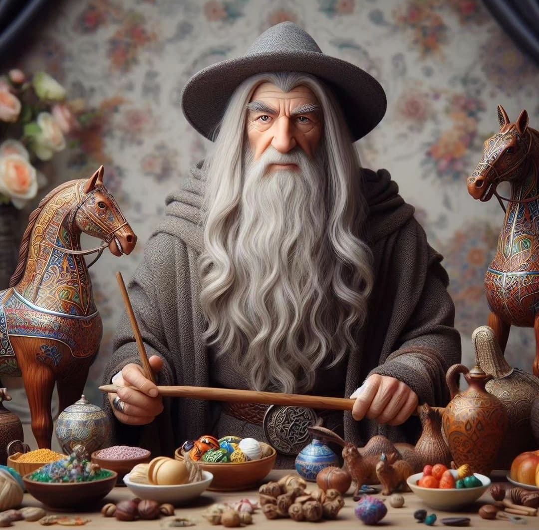 گندالف پای سفره هفت سین