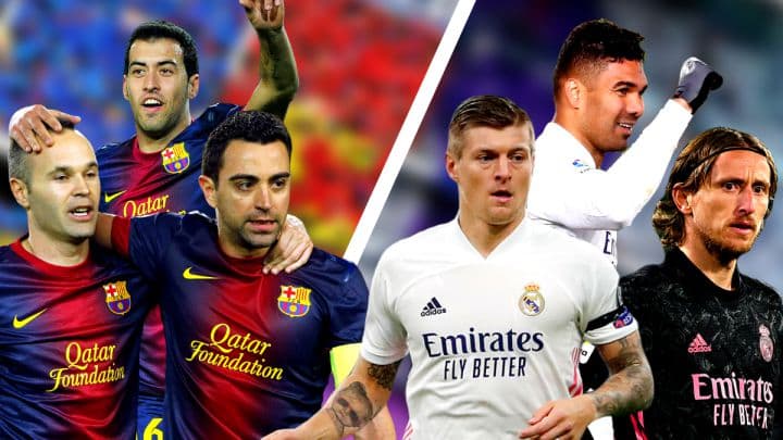 5 هافبک برتر تاریخ بارسلونا مقابل 5 هافبک برتر تاریخ رئال مادرید؛ مقایسه کنید، کدام یک بهتر بودند؟