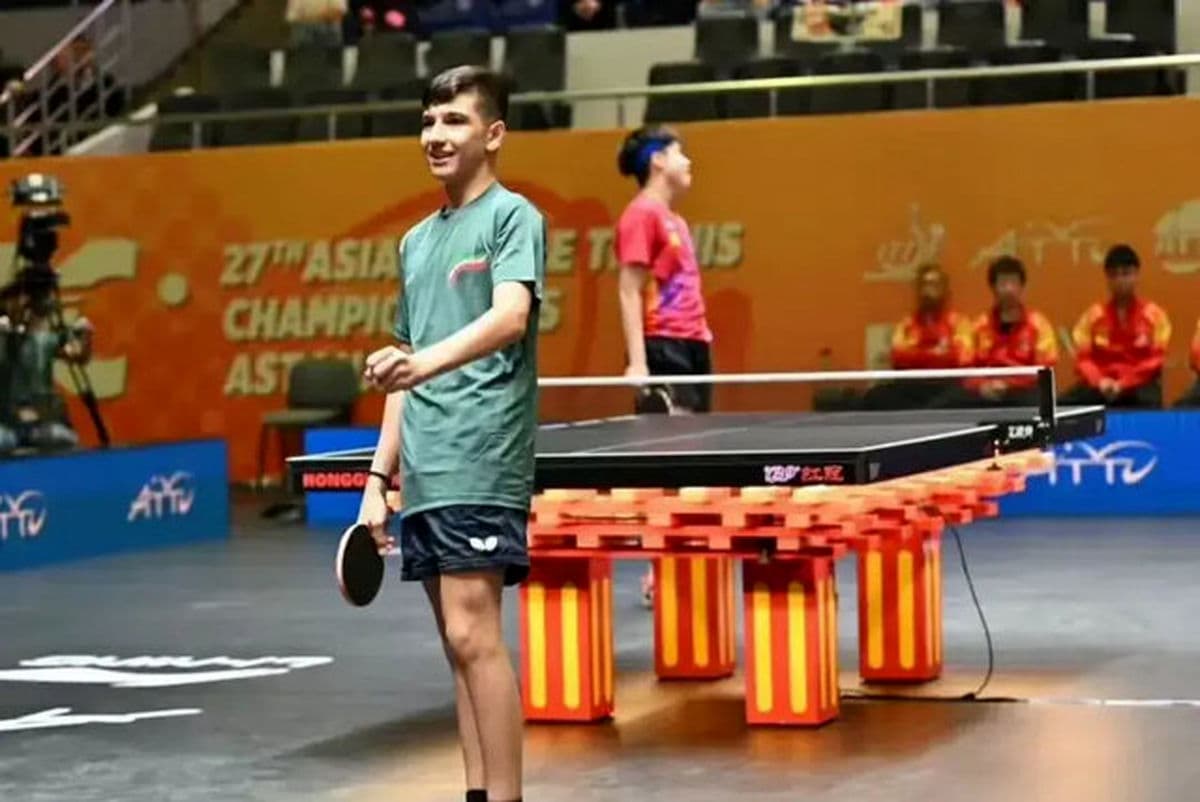 حضور بنیامین فرجی تنیس روی میز ایران در لیگ آلمان