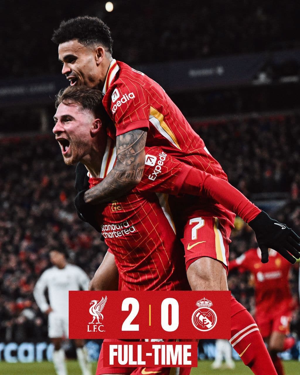 آمار بازی رئال مادرید و لیورپول + نمرات بازیکنان 