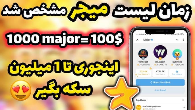 تاریخ لیست شدن میجر Major: سازنده تلگرام پاول دورف