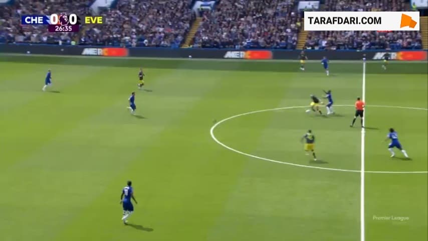 گل نیکلاس جکسون به اورتون (چلسی 1-0 اورتون)