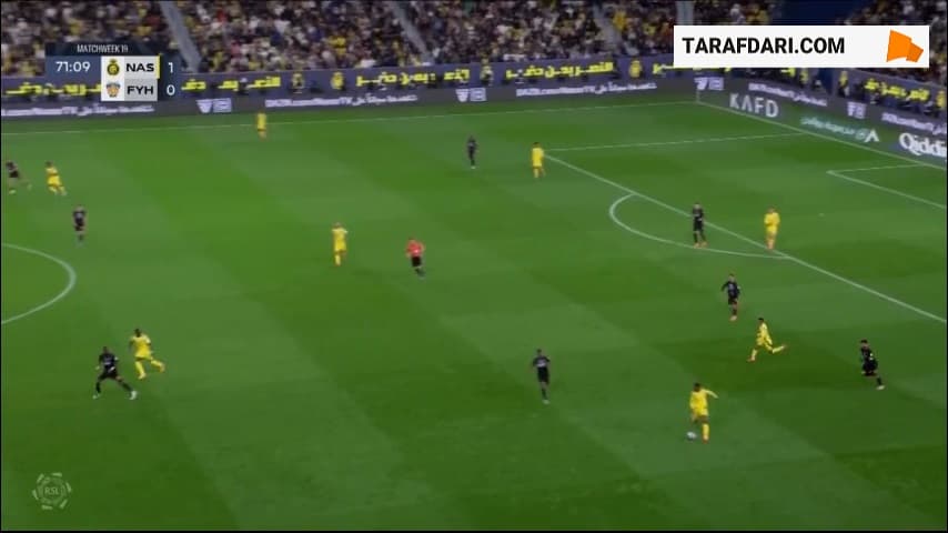 گل دوم جان دوران مقابل الفیحا (النصر 2-0 الفیحا)