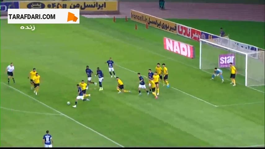گل امیر محمد رزاقی نیا به سپاهان (سپاهان 0-1 گل گهر)