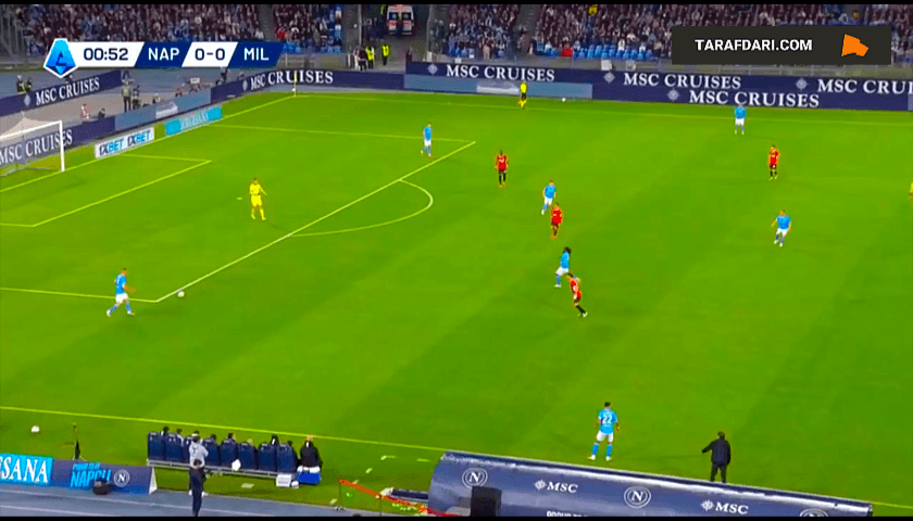 گل پولیتانو به میلان (ناپولی ۱-۰ میلان)
