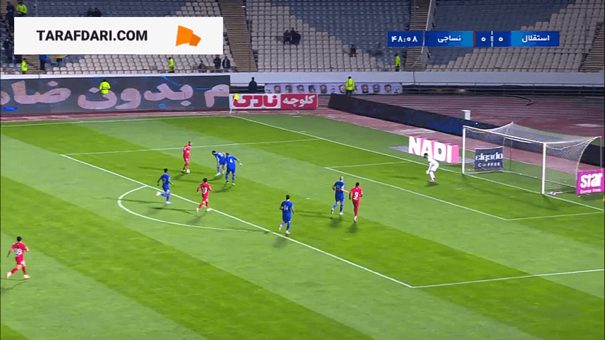 سید حسین حسینی و مهار پنالتی نساجی (استقلال 0-0 نساجی)