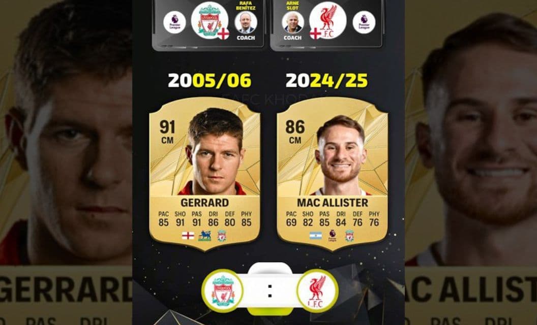 مقایسه ترکیب لیورپول ۲۰۰۵ با لیورپول ۲۰۲۵ در EA FC؛ از جرارد تا صلاح