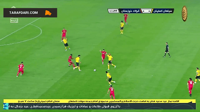 2 گل به خودی علی نعمتی مقابل سپاهان (سپاهان 2-0 فولاد)