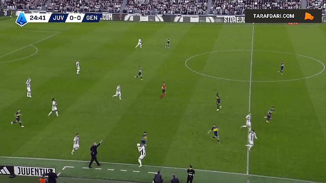 گل زیبای کنان ییلدیز به جنوا (یوونتوس 1-0 جنوا)