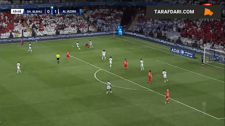 گلزنی سردار آزمون با پیراهن شباب الاهلی مقابل الجزیره امارات