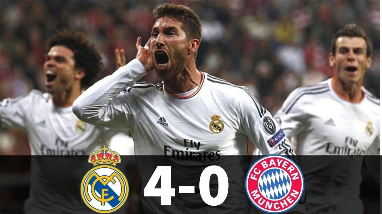 11 سال گذشت؛ پیروزی 4-0 رئال مادرید مقابل بایرن مونیخ در آلیانتس آرنا با بریس راموس و رونالدو