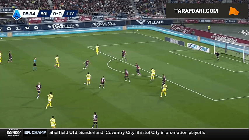 گل کفرن تورام به بولونیا (بولونیا 0-1 یوونتوس)