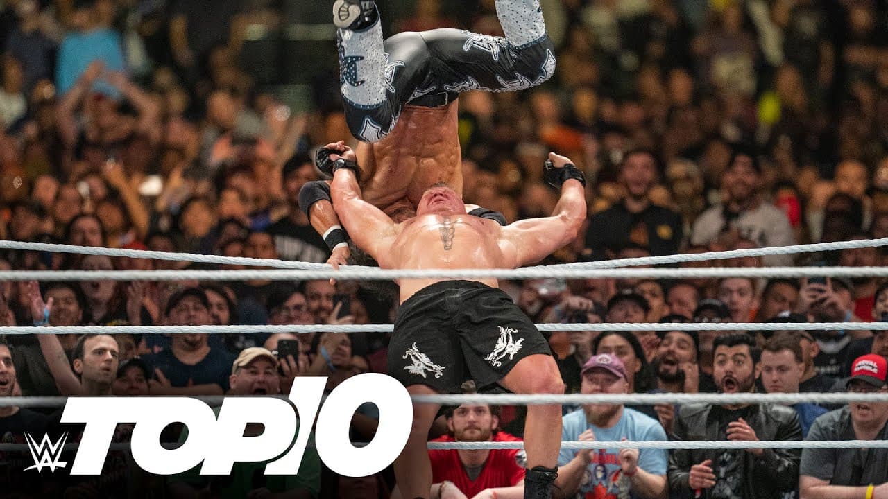 کشتی‌گیران WWE که به شکلی بی‌رحمانه حریفان خود را از رویال رامبل حذف کردند؛ با حضور براک لزنر، راک و کین