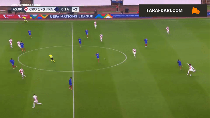 گل زیبای ایوان پریشیچ به فرانسه (کرواسی 2-0 فرانسه)