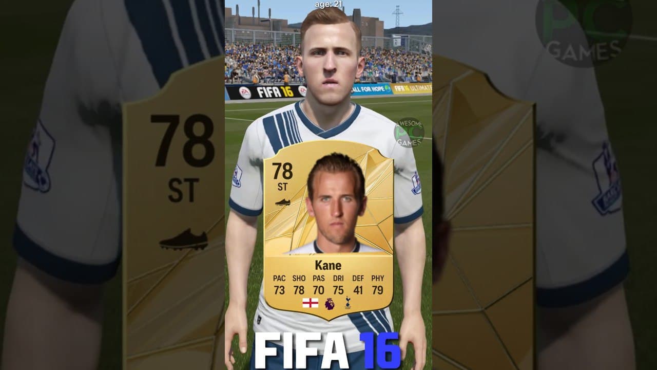 مقایسه ریتینگ و تفاوت ظاهری هری کین از FIFA 13 تا EA FC 25