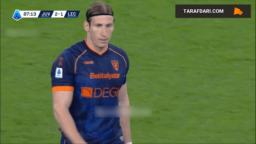 گل فدریکو باسکیروتو به یوونتوس (یوونتوس 2-1 لچه)