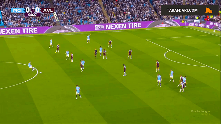 گل برناردو سیلوا به استون ویلا (منچسترسیتی 1-0 استون ویلا)