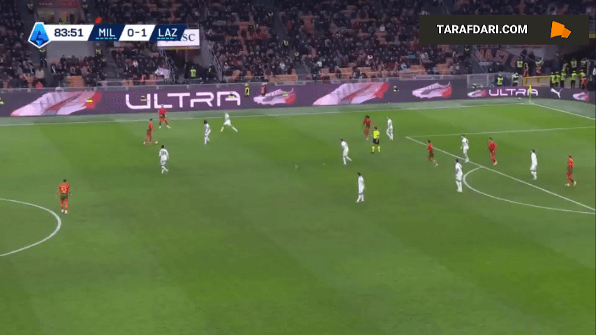 گل ساموئل چوکووئزه به لاتزیو (میلان 1-1 لاتزیو)