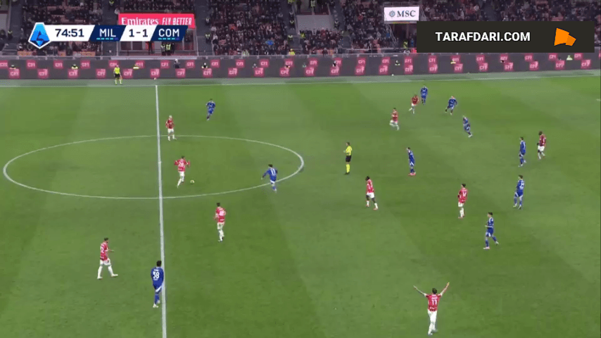 گل تیجانی ریندرس به کومو (میلان 2-1 کومو)