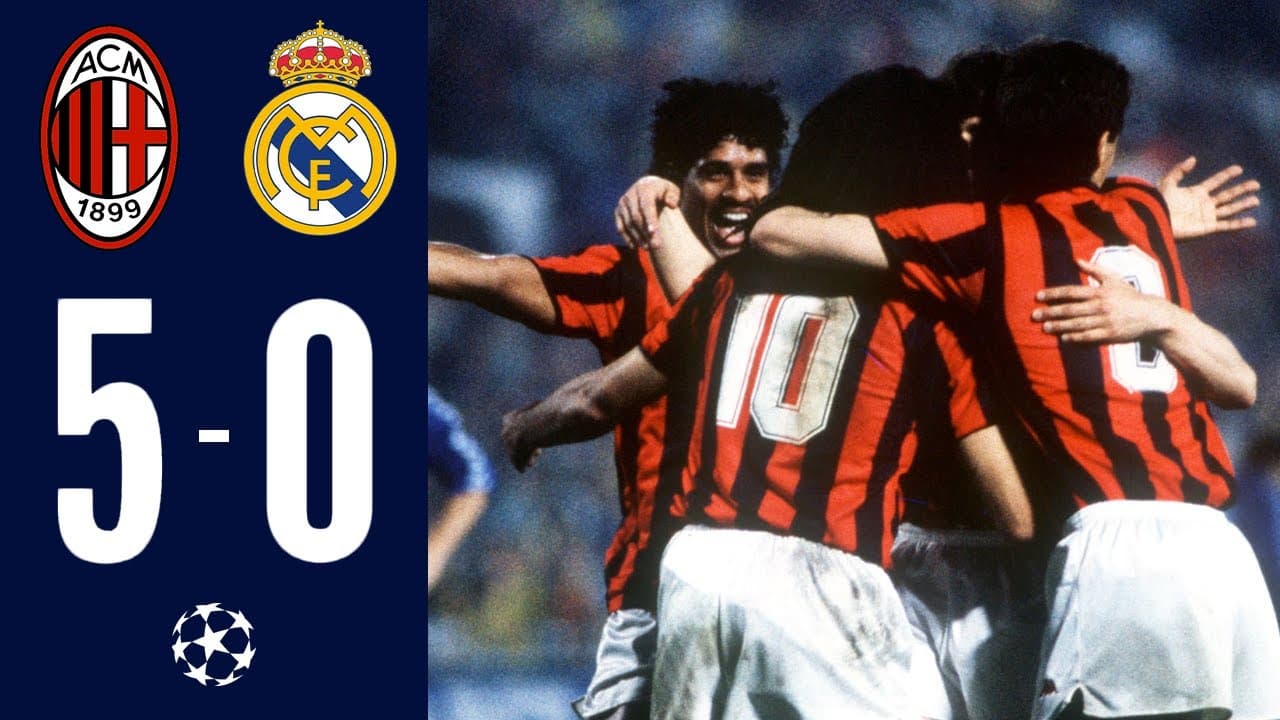 در شب گلزنی آنچلوتی و مثلث طلایی؛ پیروزی 5-0 میلان مقابل رئال مادرید در نیمه نهایی جام باشگاه‌های اروپا