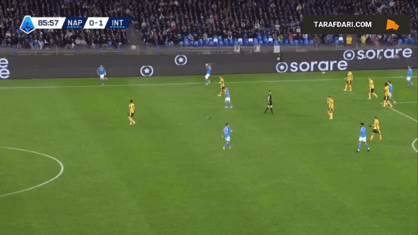 گل فیلیپ بیلینگ به اینتر (ناپولی 1-1 اینتر)