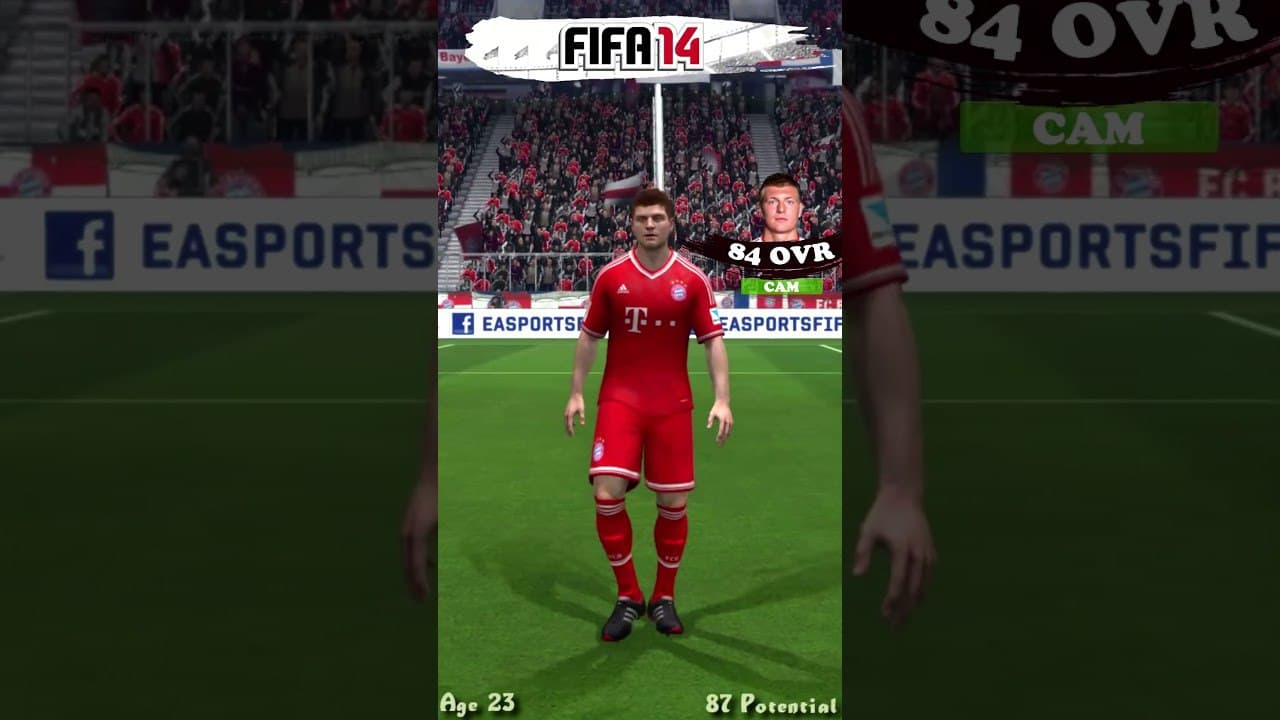 مقایسه ریتینگ و تفاوت ظاهری تونی کروس از FIFA 08 تا EA FC 24