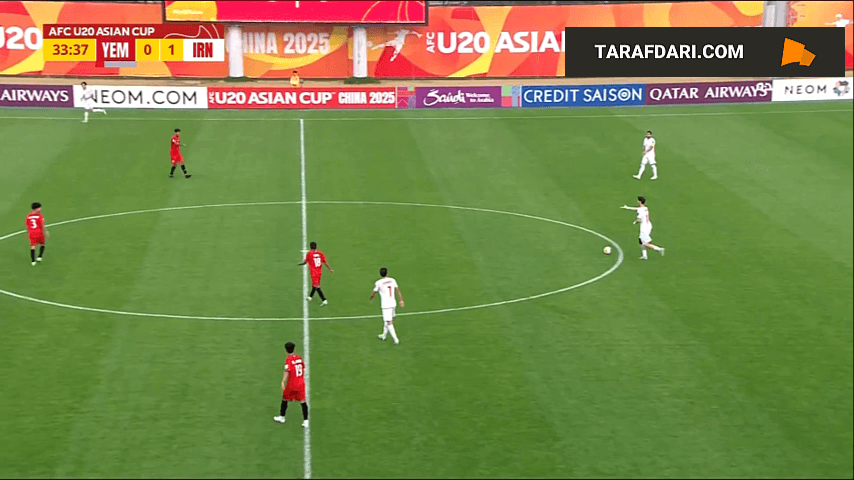 گل دوم ابوالفضل زمانی به یمن در جام ملت‌های جوانان آسیا (یمن 0-2 ایران)