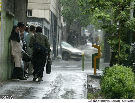 بارش شدید باران در روز سه شنبه ۱۳ اردیبهشت ۱۳۸۴ در تهران