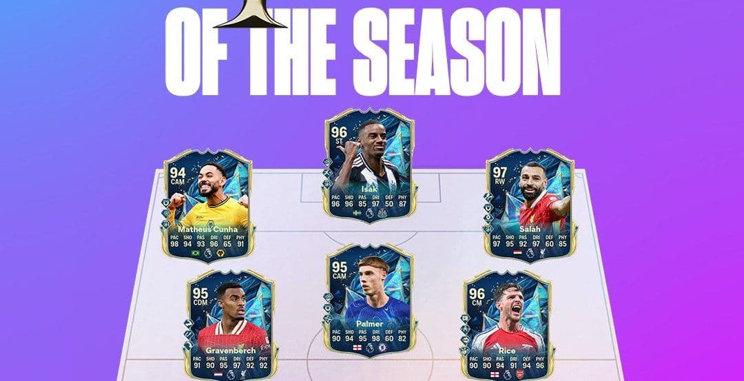 ریتینگ تیم منتخب فصل لیگ برتر انگلیس در EA FC 25 با حضور صلاح، ساکا و هالند