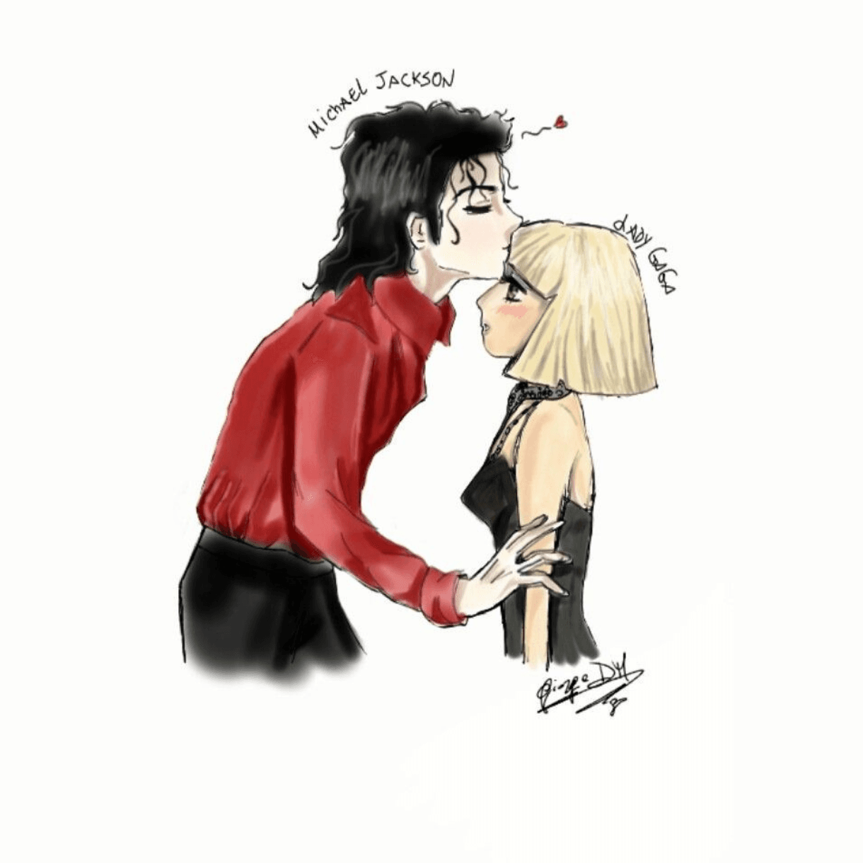 Shadow of a man lady gaga Michael Jackson 