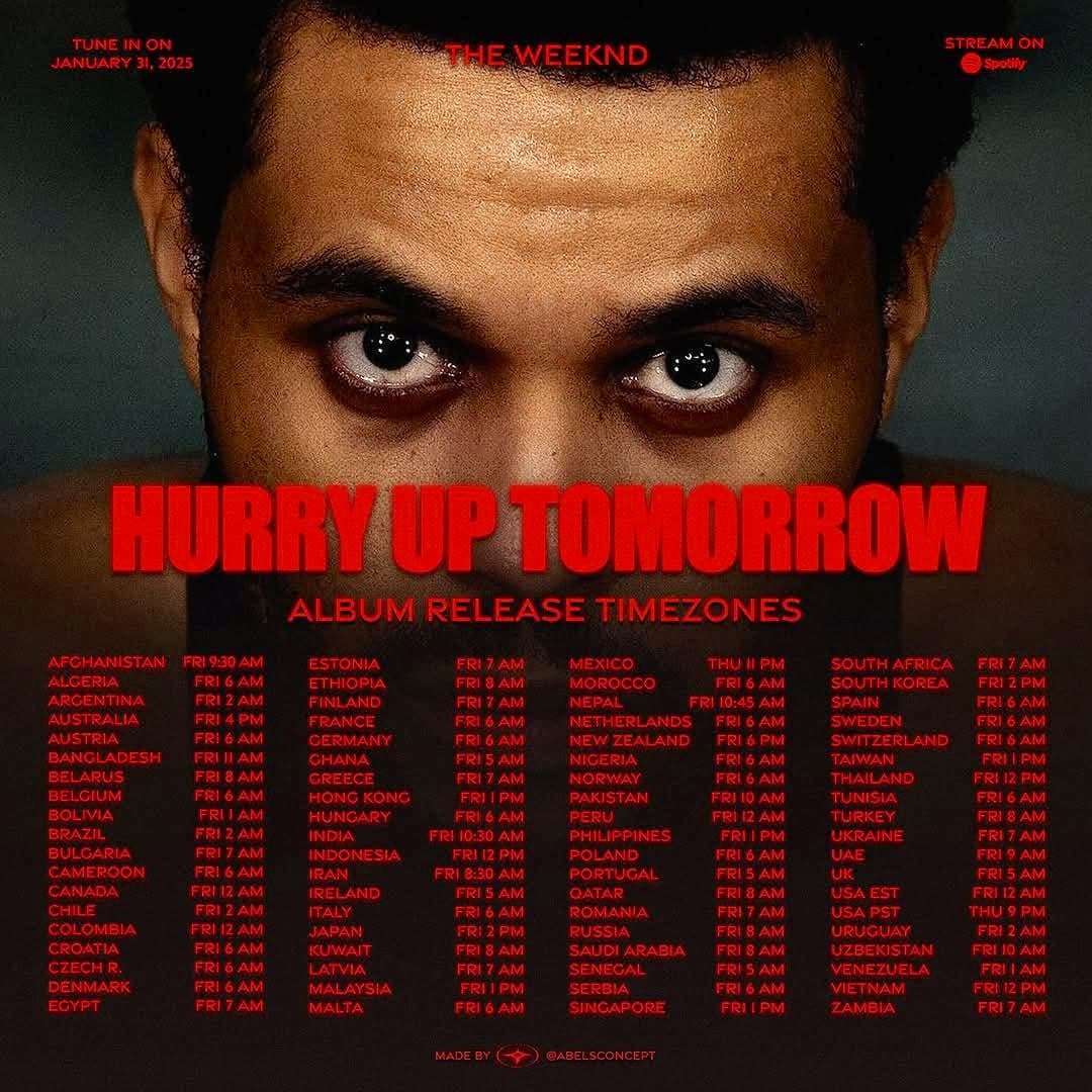 NEW Album the weeknd _ HURRY UP TOMORROW♡♡ آخرین آلبوم د ویکند?