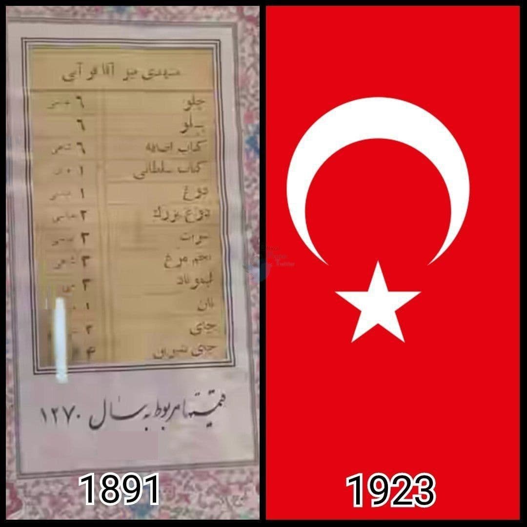 در  تبریز ما یه چلوکبابی داریم که فهرست غذاهاش، ۳۲ سال از ترکیه بزرگتره :)))) 