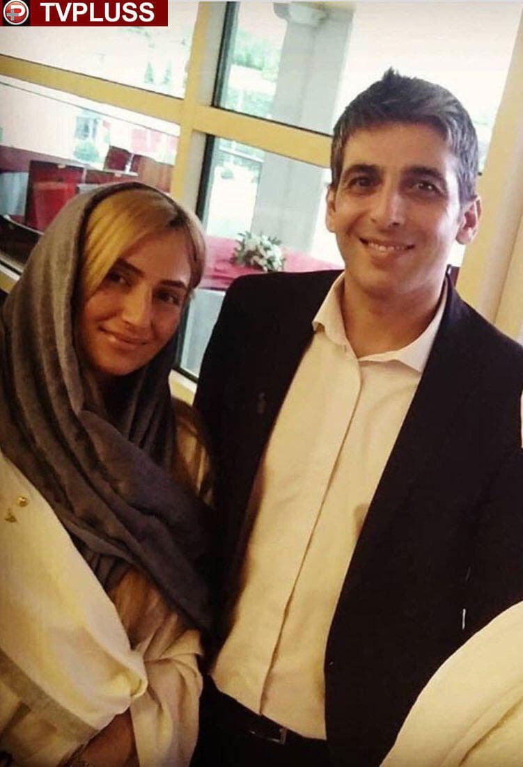 حمید گودرزی در کنار همسر جدیدش