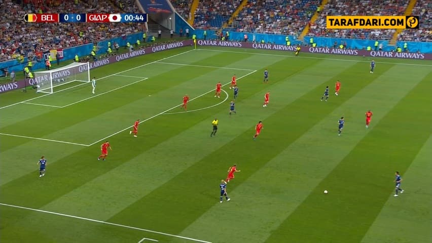 خلاصه بازی بلژیک 3-2 ژاپن (جام جهانی 2018)