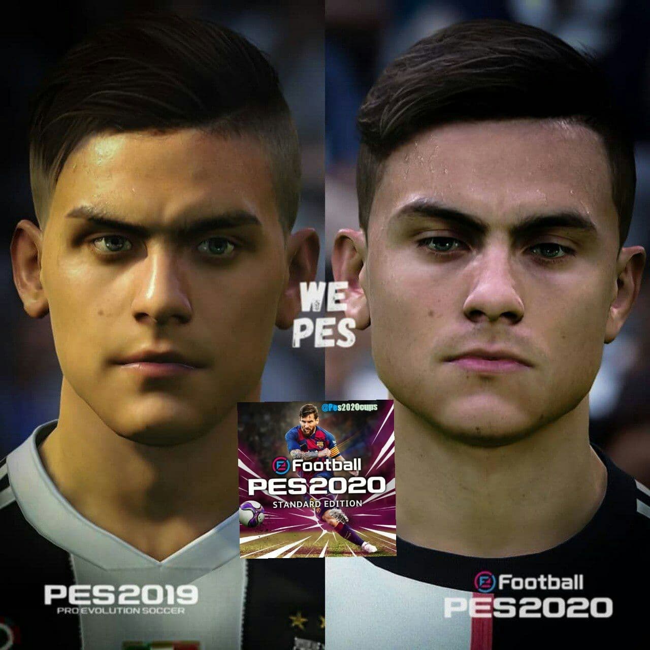 تفاوت چهره ی دیبالا در pes ۲۰ و pes 19